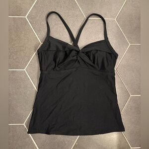Athleta 34B/C Black Tankini Bathing Suite Top